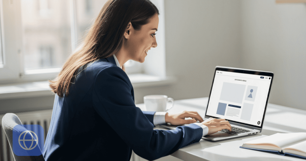 Coach débutant créant son site internet professionnel pour lancer son activité