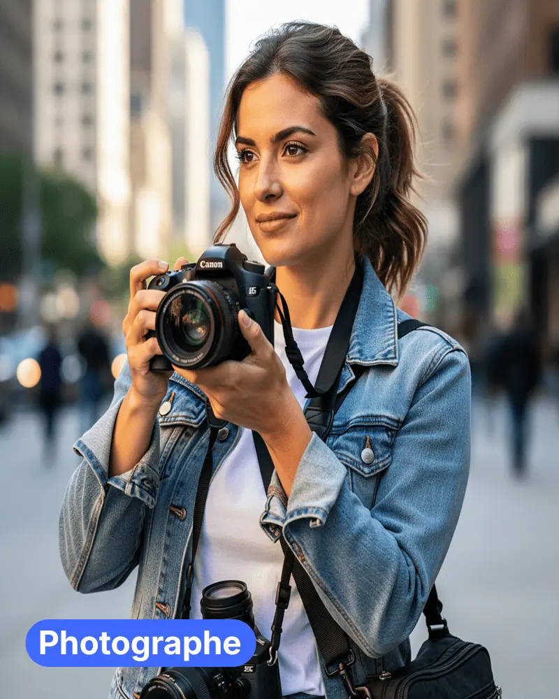 Photographe professionnel séance studio appareil photo