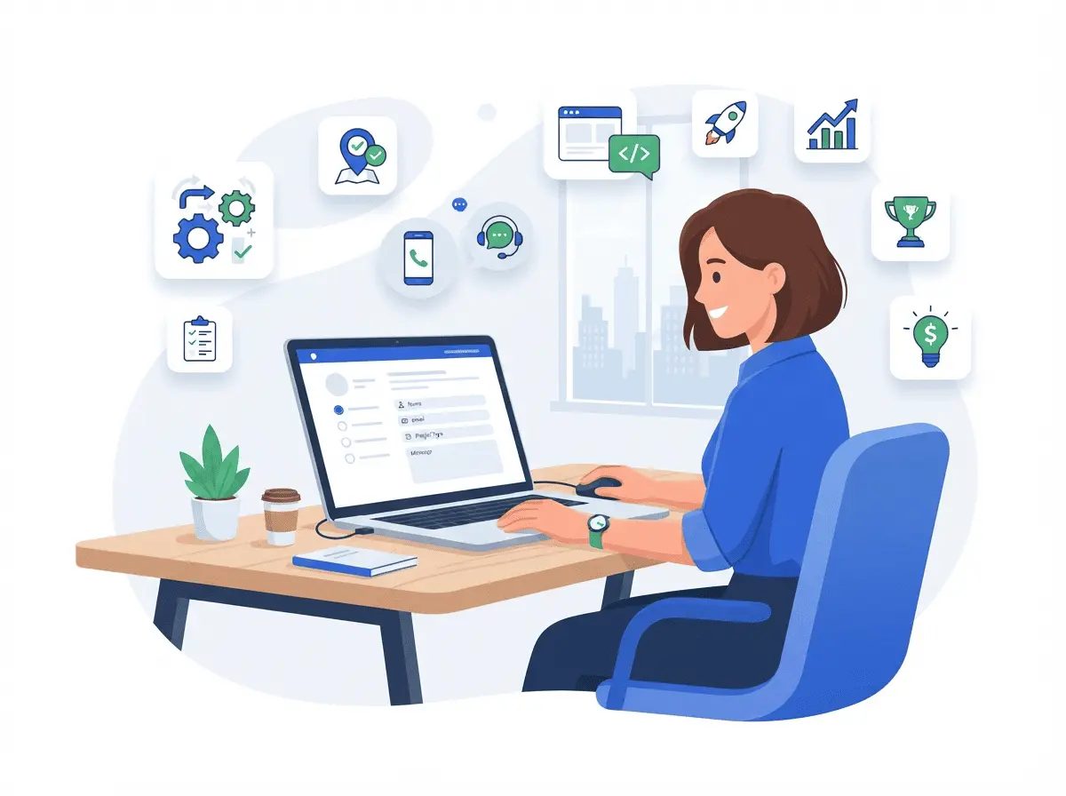 Présentation d'un projet de création de site internet professionnel avec formulaire en ligne